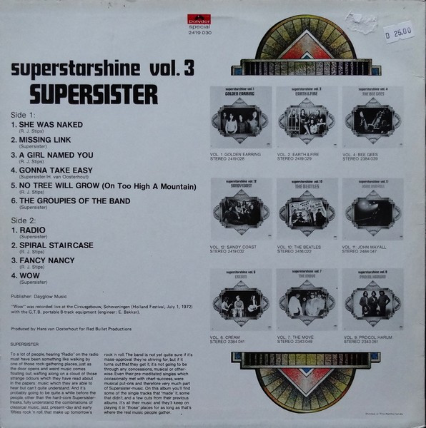 Supersister (2) - Superstarshine Vol. 3 (LP, Comp)