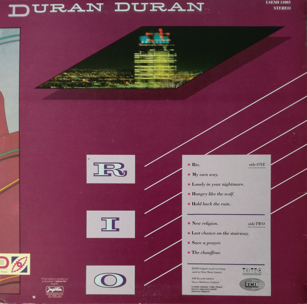 Duran Duran - Rio (LP, Album)