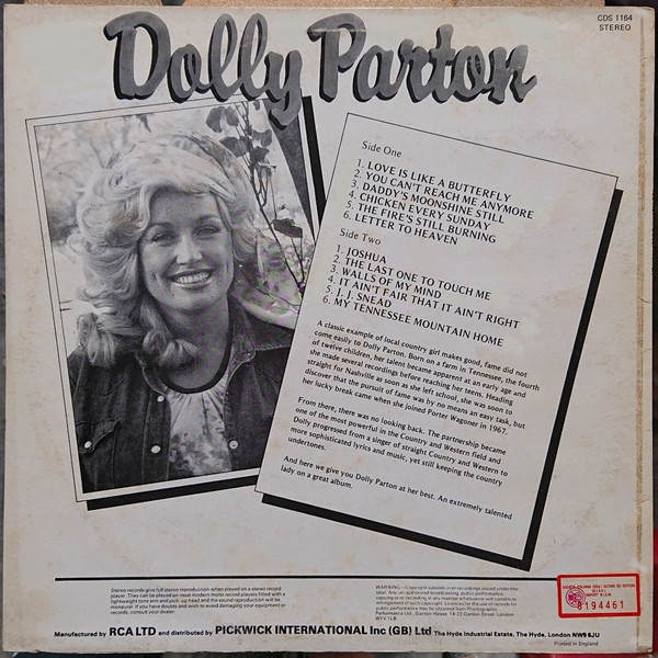 Dolly Parton - Dolly Parton (LP, Comp)