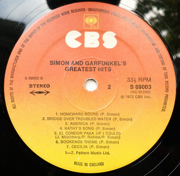 Simon & Garfunkel - Simon And Garfunkel's Greatest Hits (LP, Comp, RP)