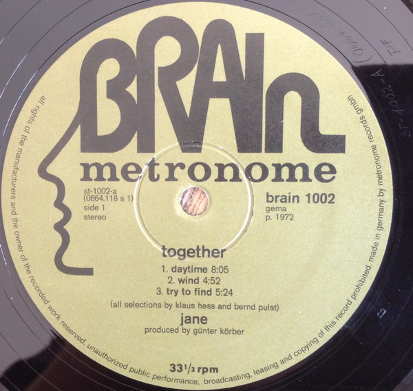 Jane - Together (LP, Album, Gre)