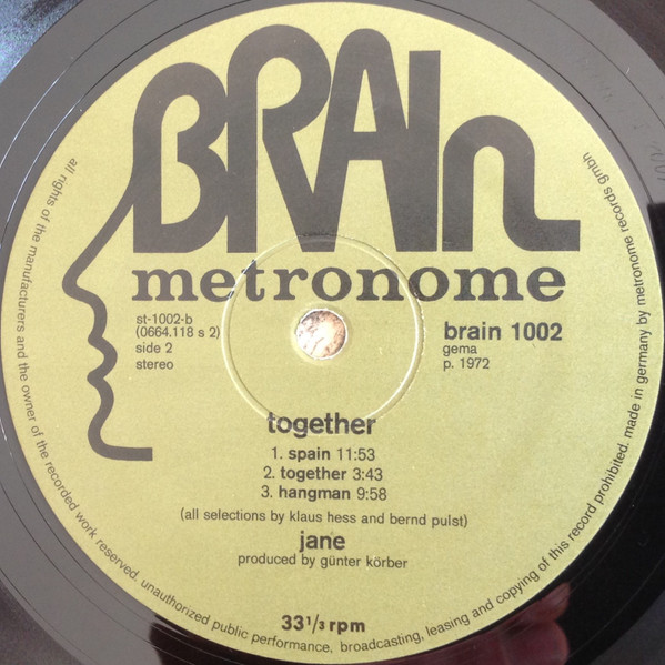 Jane - Together (LP, Album, Gre)