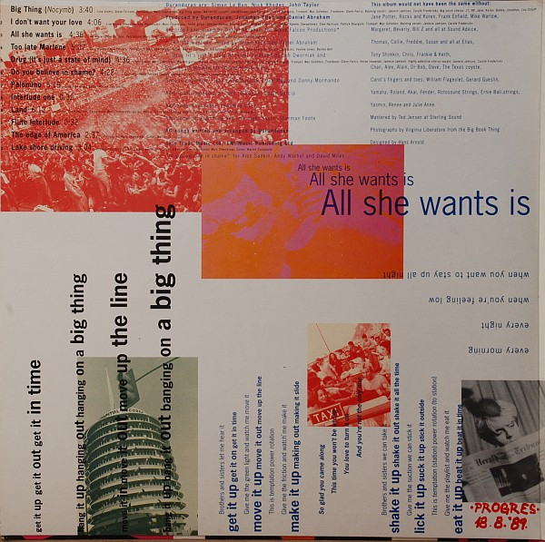 Duran Duran - Big Thing (LP, Album)