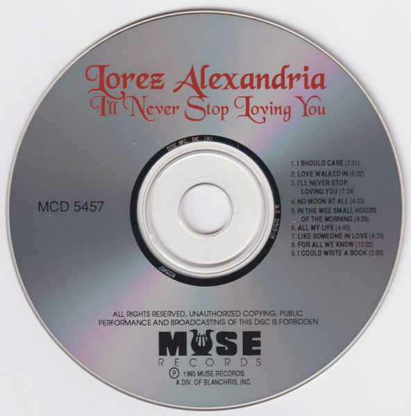 Lorez Alexandria - I'll Never Stop Loving You (CD, Album)