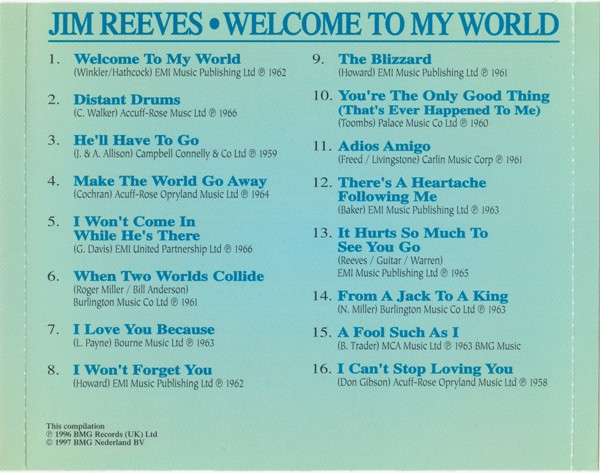 Jim Reeves - Jy Is My Liefling (2xCD, Comp)