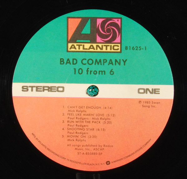 Bad Company (3) - 10 From 6 (LP, Comp, Spe)