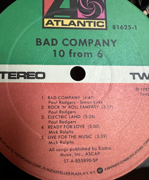 Bad Company (3) - 10 From 6 (LP, Comp, Spe)