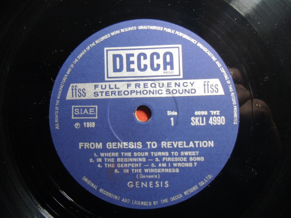 Genesis - From Genesis To Revelation (LP, Album, RP)