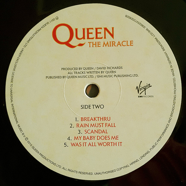 Queen - The Miracle (LP, Album, RE, RM, 180)