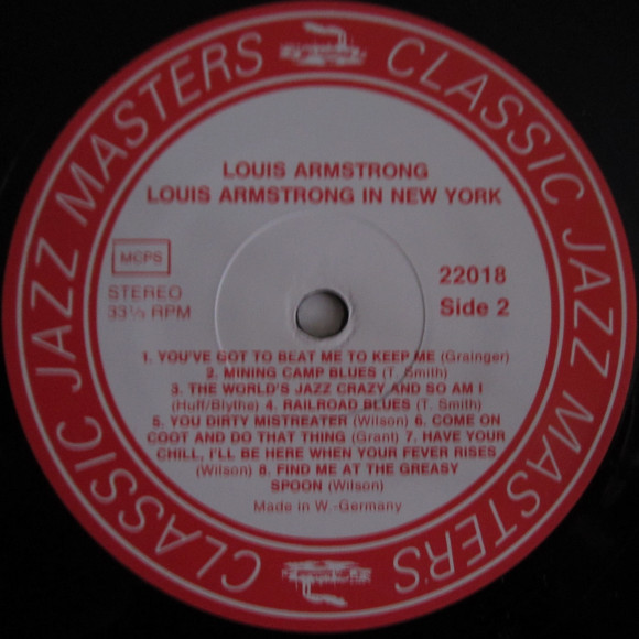 Louis Armstrong - Louis Armstrong In New York With The Red Onion Jazz Babies (LP, Comp)