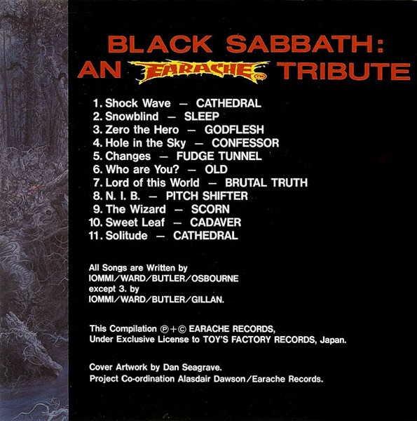 Various - Masters Of Misery - Black Sabbath: An Earache Tribute (CD, Comp)