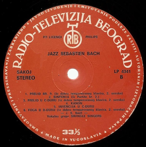 Swingle Singers* - Jazz Sebastien Bach (LP, Album)