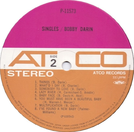Bobby Darin - Singles (LP, Comp)