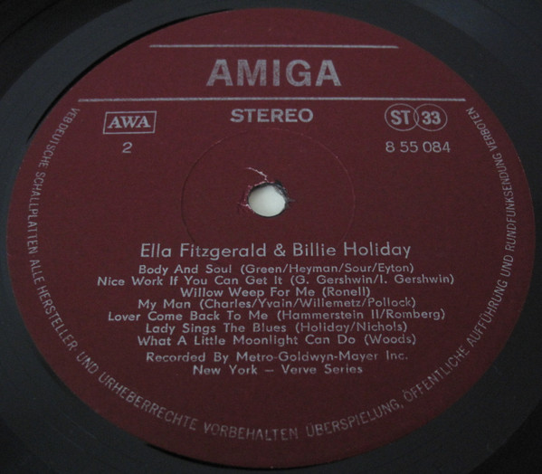 Ella Fitzgerald & Billie Holiday - Ella Fitzgerald Und Billie Holiday (LP, Album, RE, RP, Bur)