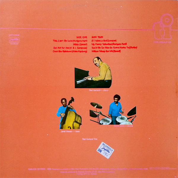 The Red Garland Trio - Misty Red (LP, Album)