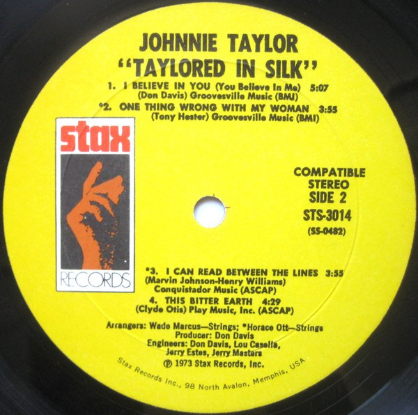 Johnnie Taylor - Taylored In Silk (LP, Album, Mon)