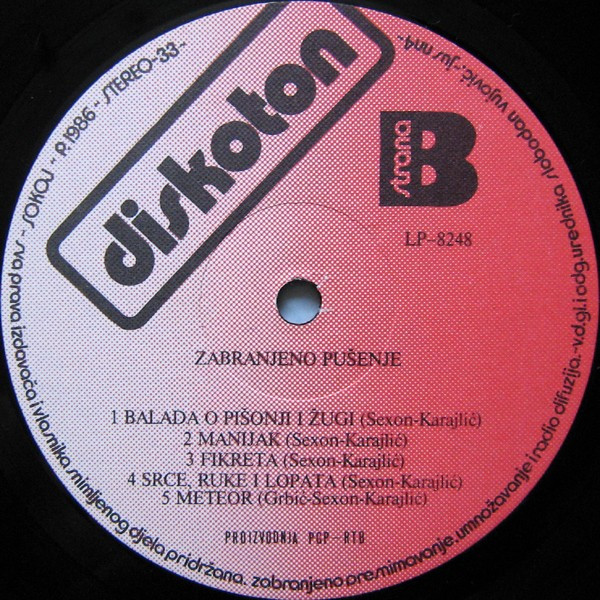 Zabranjeno Pušenje - Pozdrav Iz Zemlje Safari (LP, Album)
