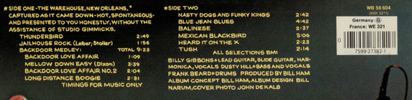 ZZ Top - Fandango! (LP, Album, RE)