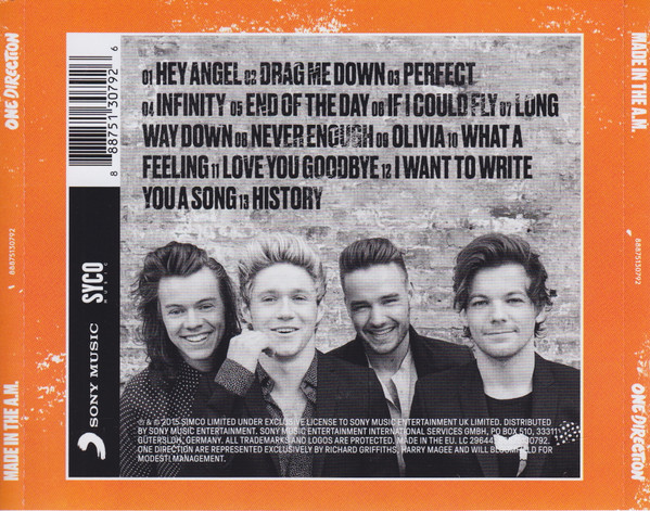 One Direction - Made In The A.M. (CD, Album)
