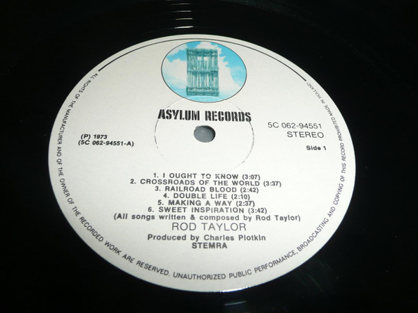 Rod Taylor (4) - Rod Taylor (LP, Album)