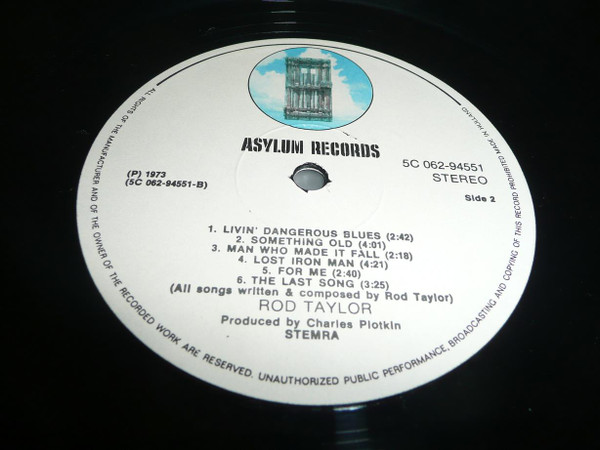 Rod Taylor (4) - Rod Taylor (LP, Album)