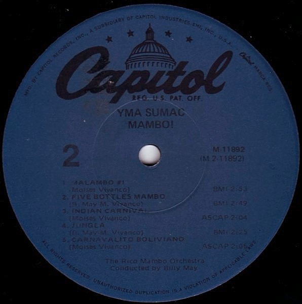 Yma Sumac - Mambo! (LP, Album, Mono, RE, Abr)