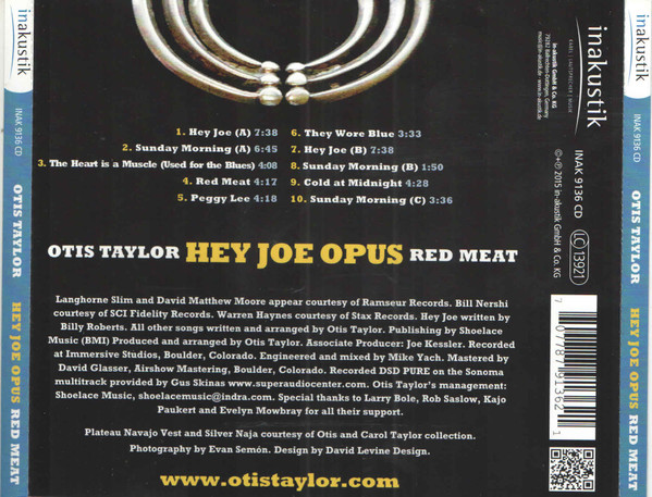 Otis Taylor - Hey Joe Opus - Red Meat (CD, Album)