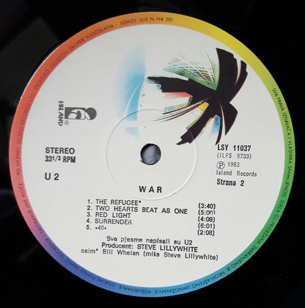 U2 - War (LP, Album, Gat)