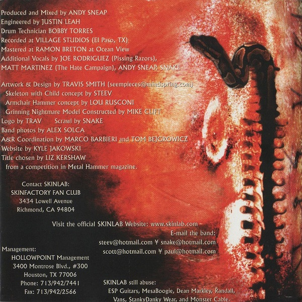 Skinlab - Disembody: The New Flesh (CD, Album)