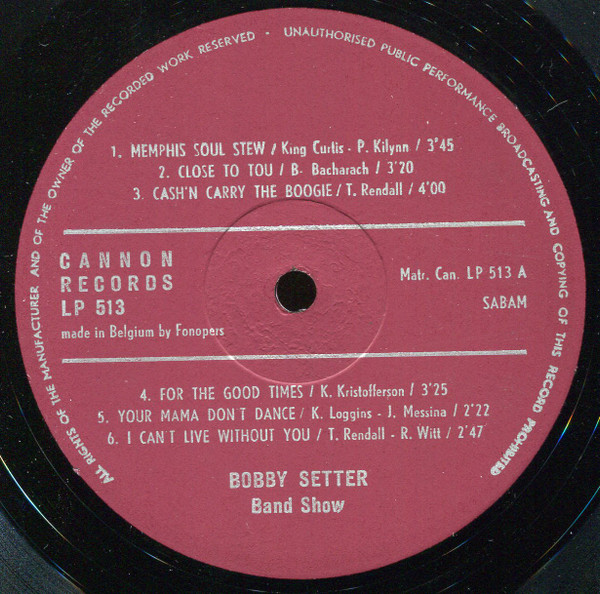 The Bobby Setter Band Show* Featuring Dea Doll, Cash & Carry*, Bobby Setter's Rock Show* - Rock Life At The 