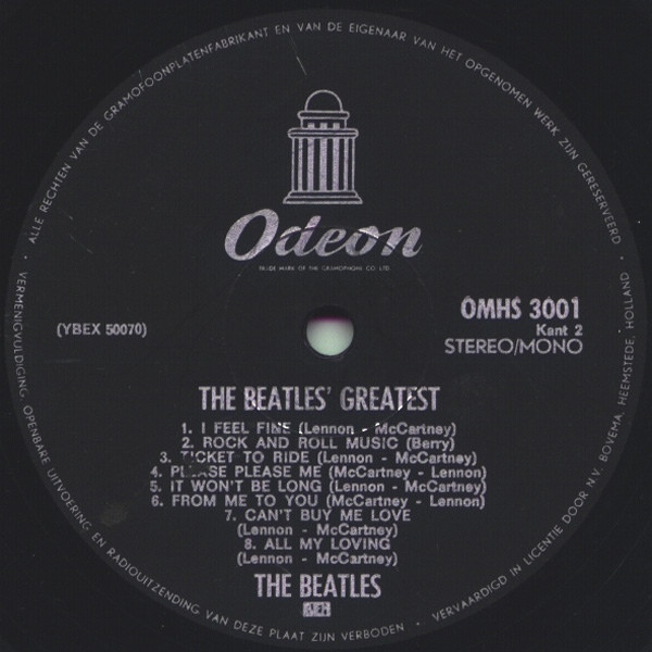 Beatles* - Beatles' Greatest (LP, Comp, RE)