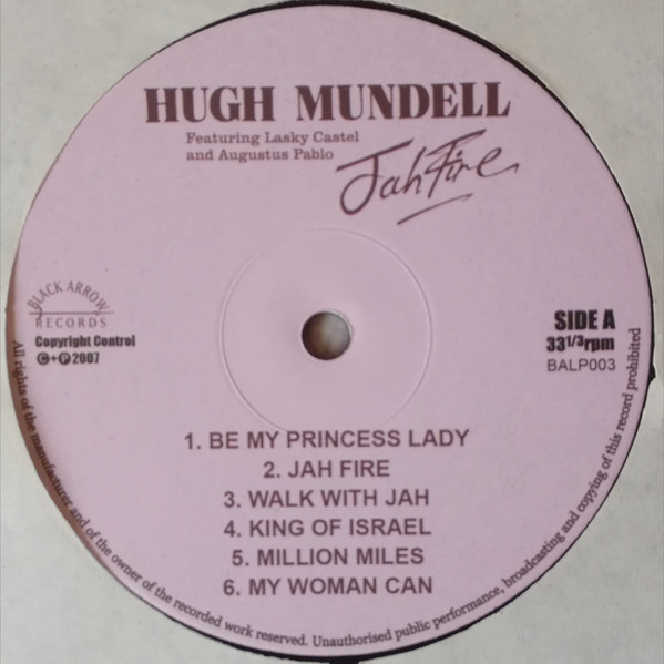 Hugh Mundell Featuring Lasky Castel* and Augustus Pablo - Jah Fire (LP, RE)