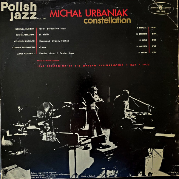MichaÅ‚ Urbaniak Constellation - In Concert (LP, Album, Red)