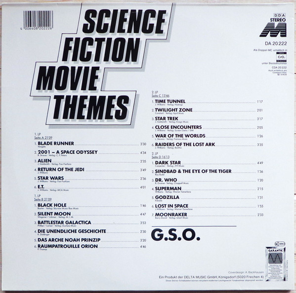 G.S.O. - Science Fiction Movie Themes (2xLP)
