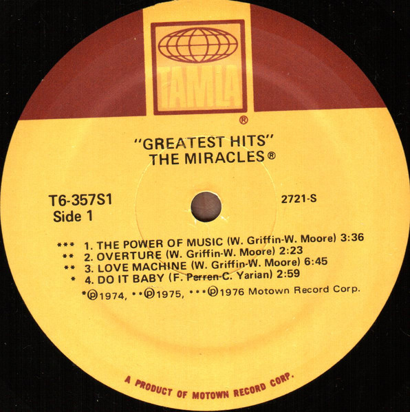 The Miracles - Greatest Hits (LP, Comp)