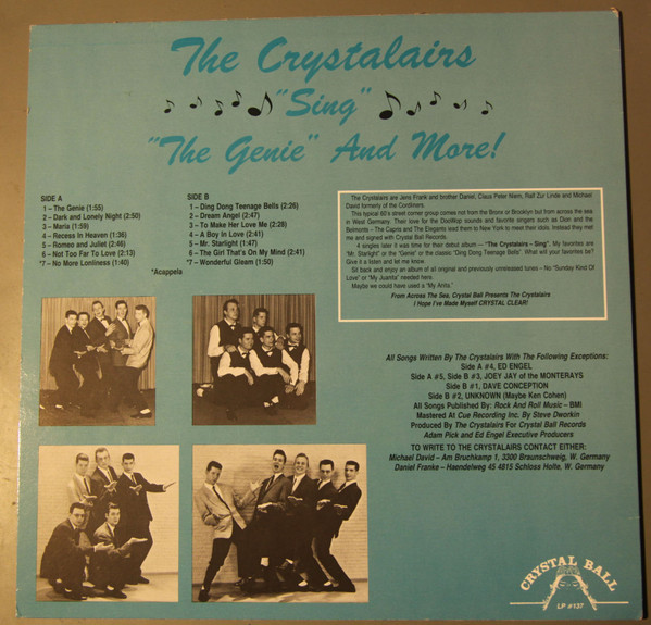 The Crystalairs - Sing (LP, Album)