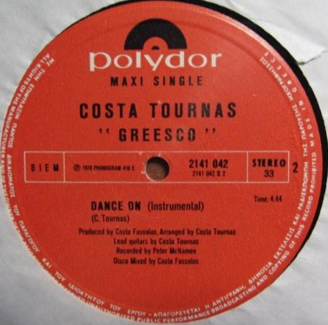 Costa Tournas* - Dance On (12