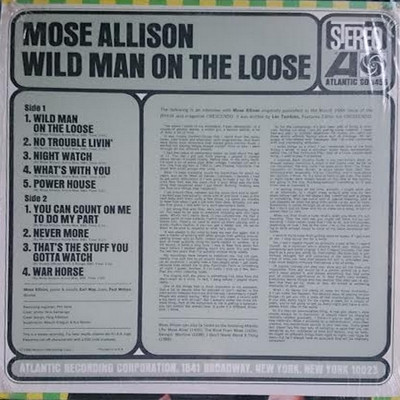 Mose Allison - Wild Man On The Loose (LP, Album)