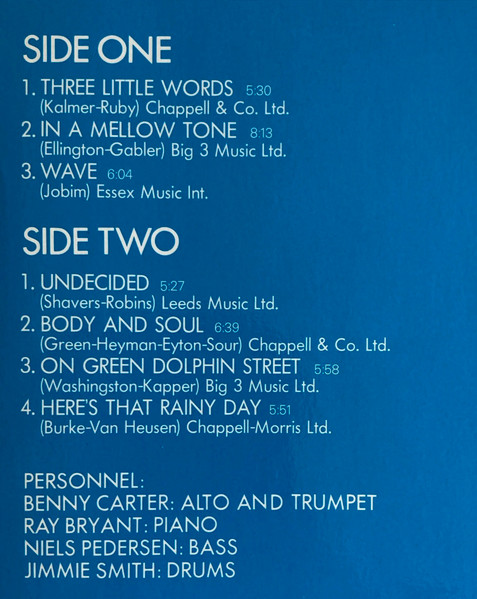 Benny Carter 4 - Montreux '77 (LP, Album)