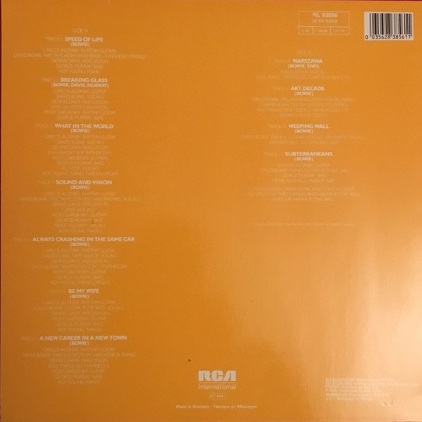 David Bowie - Low (LP, Album, RE)