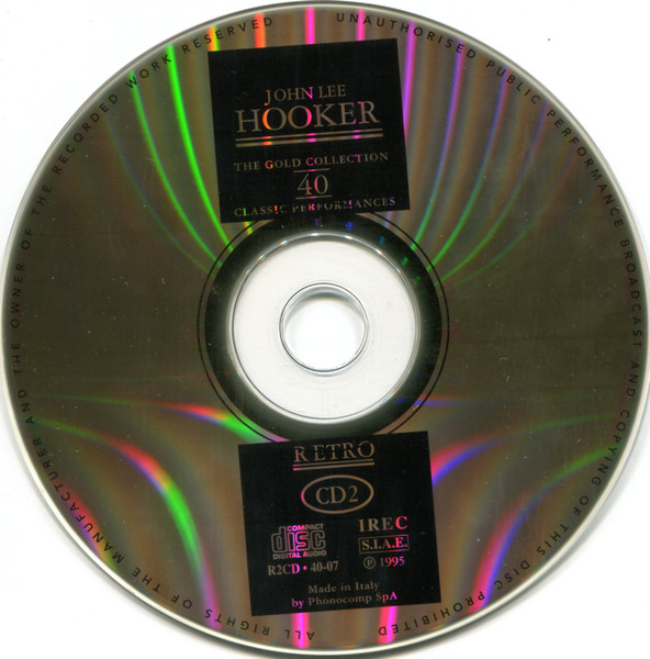John Lee Hooker - John Lee Hooker The Gold Collection 40 Classic Performances (2xCD, Comp, Gol)