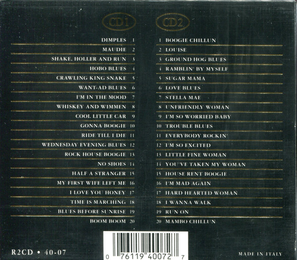 John Lee Hooker - John Lee Hooker The Gold Collection 40 Classic Performances (2xCD, Comp, Gol)