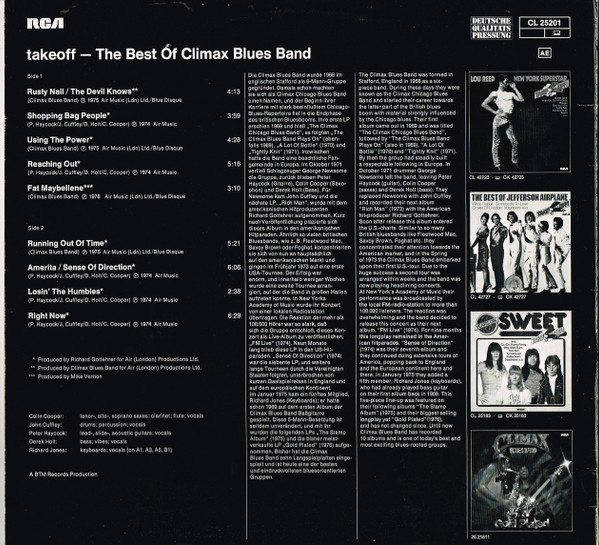 Climax Blues Band - The Best Of Climax Blues Band (LP, Comp)