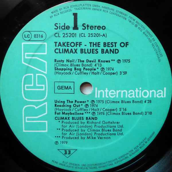 Climax Blues Band - The Best Of Climax Blues Band (LP, Comp)