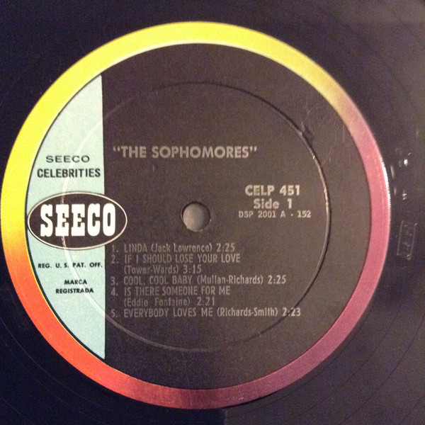 The Sophomores - The Sophomores  (LP, Album, Mono)
