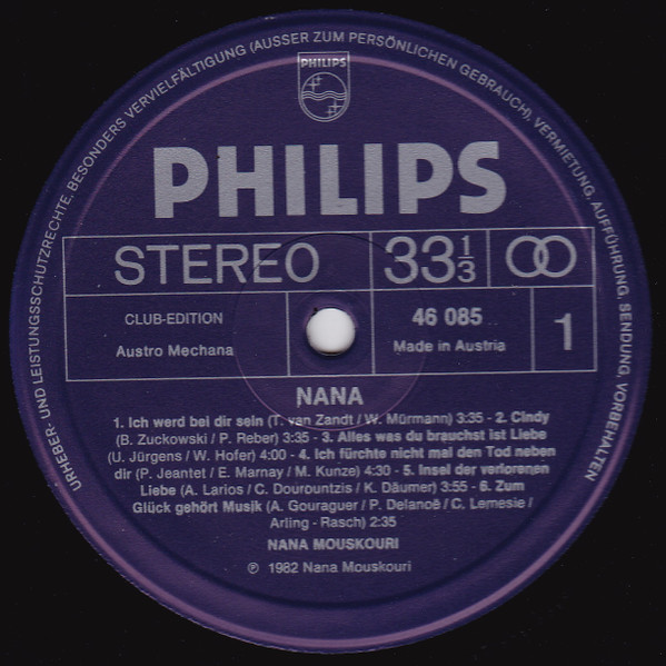 Nana Mouskouri - Nana (LP, Club)