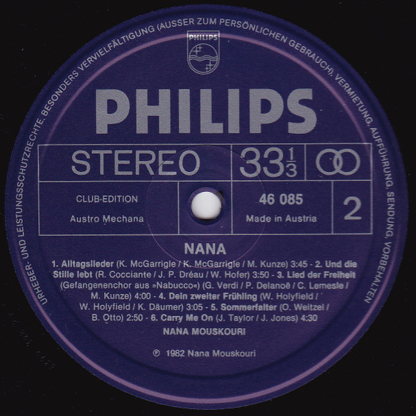 Nana Mouskouri - Nana (LP, Club)