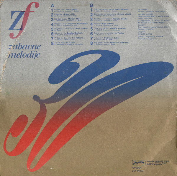 Various - Zagreb Fest 30 - Zabavne Melodije (LP, Comp)
