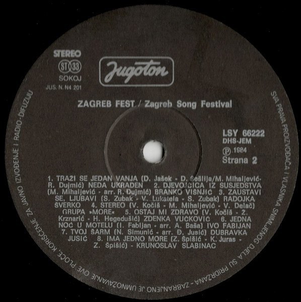 Various - Zagreb Fest 30 - Zabavne Melodije (LP, Comp)