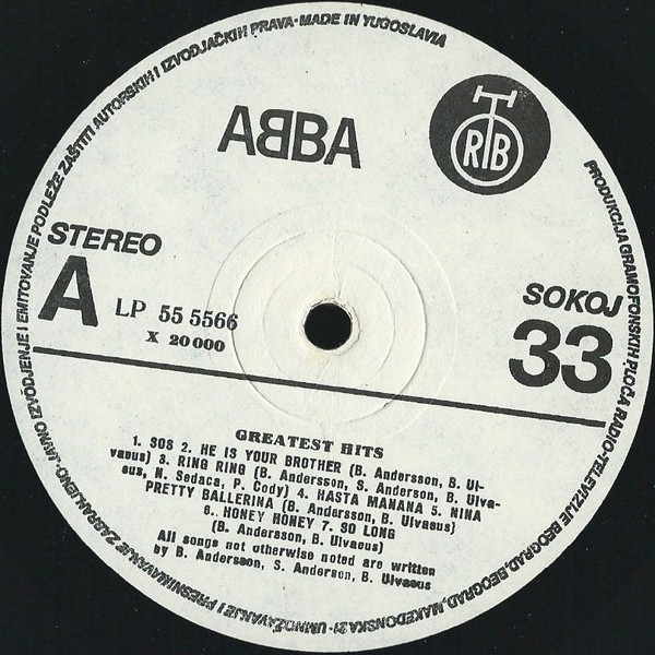 ABBA - Greatest Hits (LP, Comp, RE, RP)